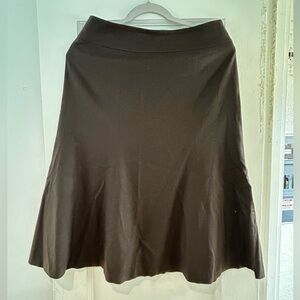 Elegant Brown A-Line Skirt